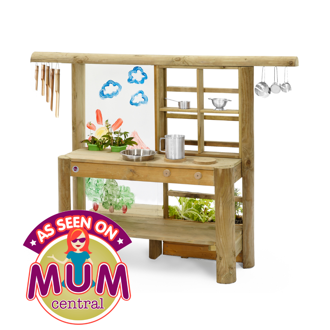 Discovery Mud Pie Kitchen as seen in Mum Central article about Best Outdoor Toys for Kids in 2022