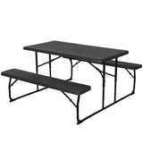 Gardeon 3pc Outdoor Dining / Picnic Set - Folding Table