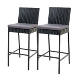 Gardeon Set of 2 Outdoor Bar Stools / Dining Chairs