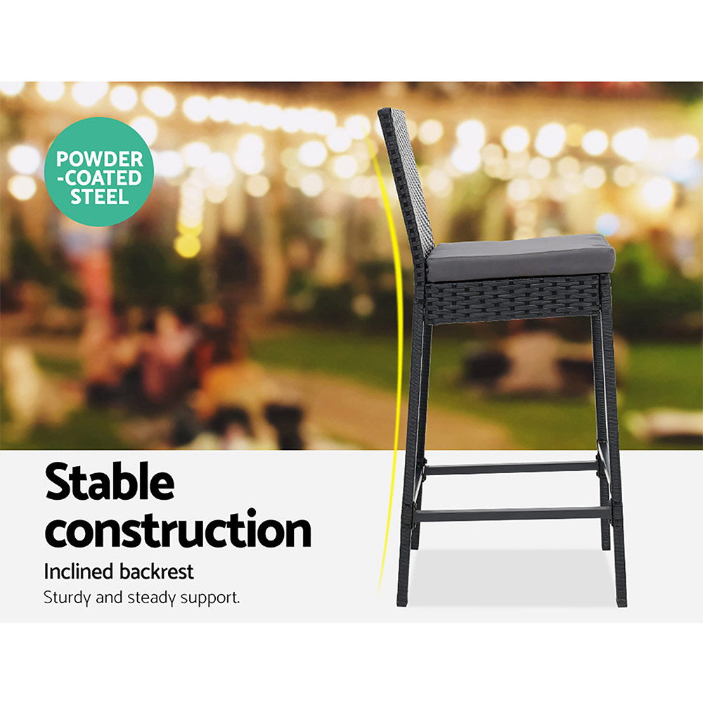 Outdoor Bar Table & Stools Set 5PCS