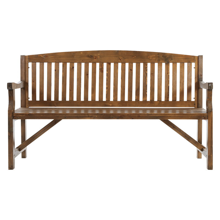 3 Seater Timber Garden Bench in Natural
