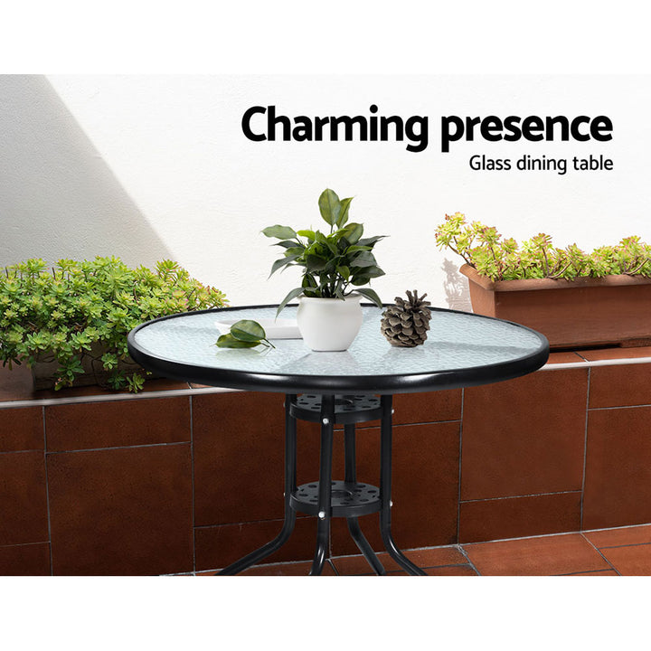 Black Bistro Set PE Wicker - The  Best Backyard