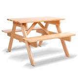 Kids Timber Picnic Bench Set