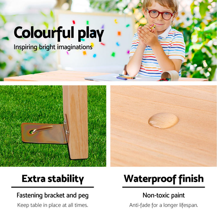 Kids Timber Picnic Bench Set