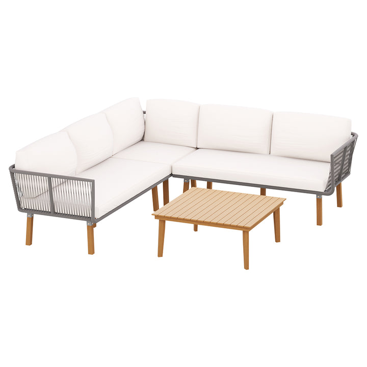 4pcs Outdoor Set Modular Aluminum Lounge