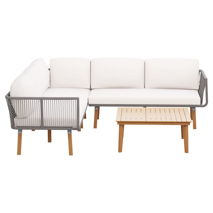 4pcs Outdoor Set Modular Aluminum Lounge