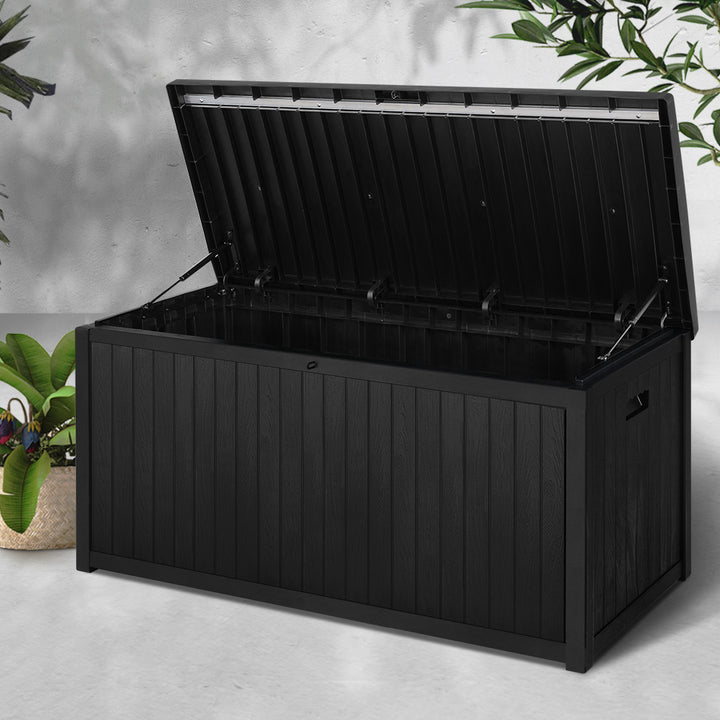 Outdoor Storage Box 430L Bench Seat Indoor Garden Toy Tool Sheds Chest