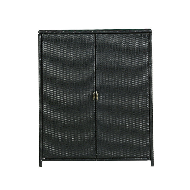 Gardeon Outdoor Storage Cabinet Wicker Shelf Chest Garden Shed Tools