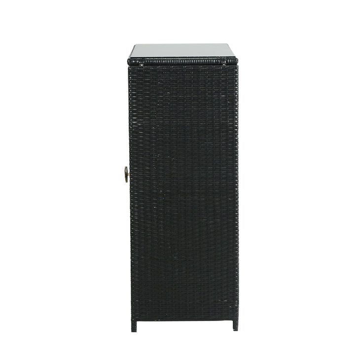 Gardeon Outdoor Storage Cabinet Wicker Shelf Chest Garden Shed Tools