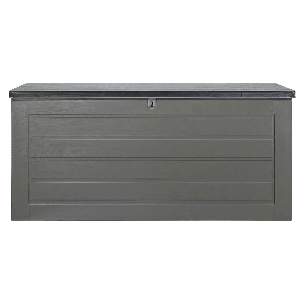 680L Waterproof Outdoor Storage Box / Bench (Lockable)  - Grey