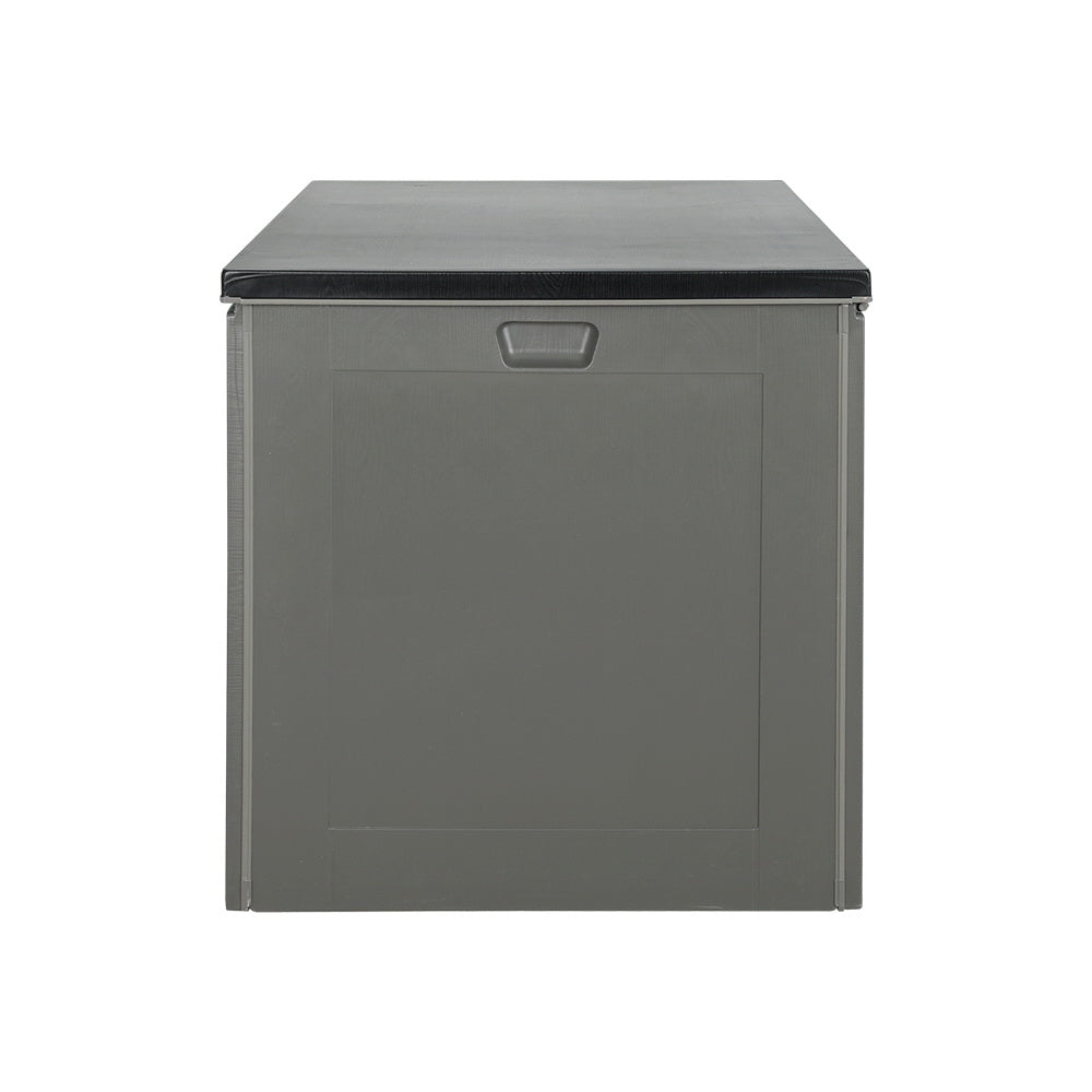 680L Waterproof Outdoor Storage Box / Bench (Lockable)  - Grey