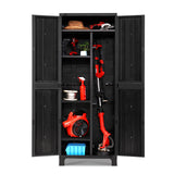 Gardeon 173cm Outdoor Storage Cabinet - Lockable / Adjustable - Black