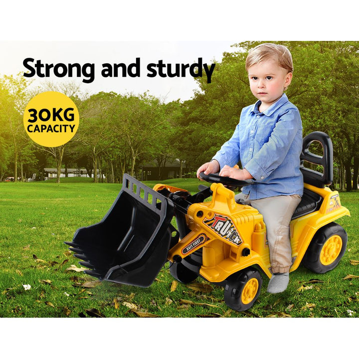 Ride On Bulldozer with Lever / Hand Panel - Yellow