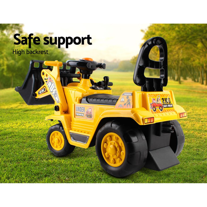 Ride On Bulldozer with Lever / Hand Panel - Yellow