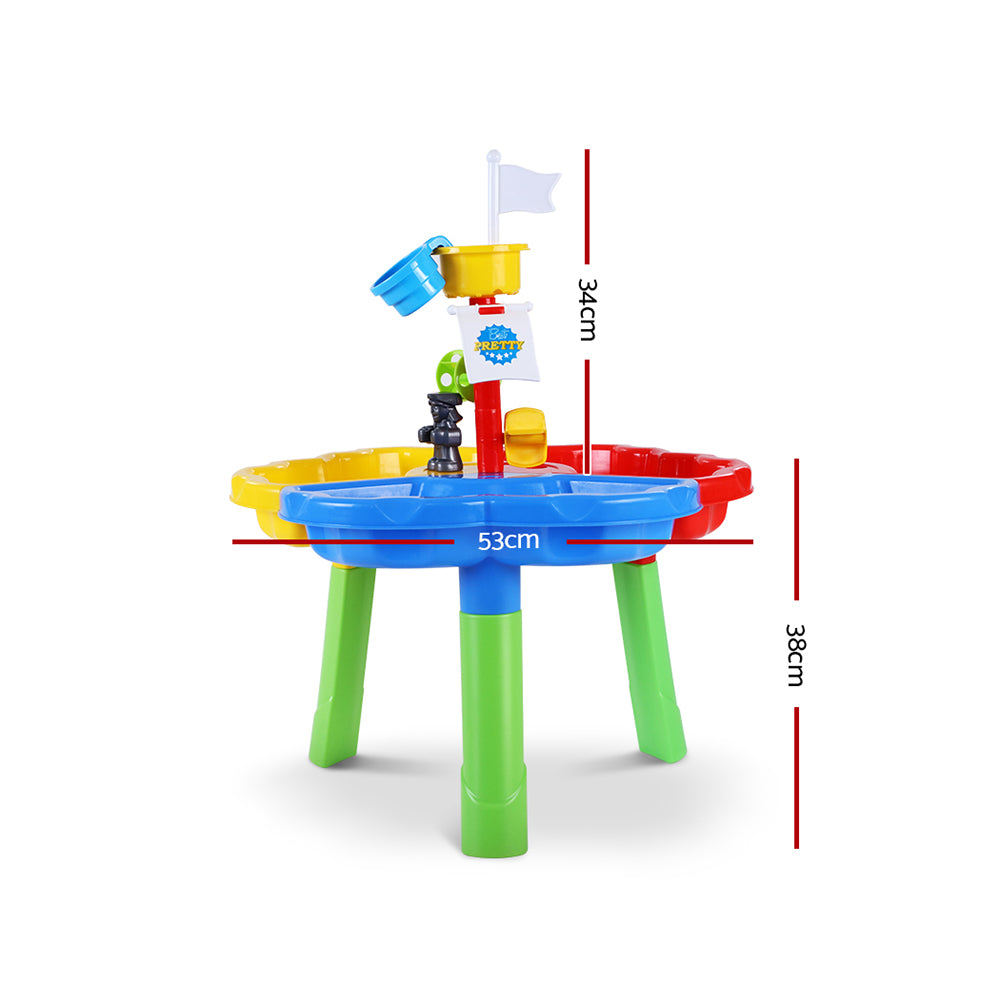 Keezi Kids Beach Sand and Water Sandpit Outdoor Table Childrens Bath Toys - The  Best Backyard