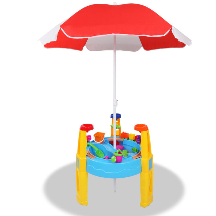 Sand and Water 26 Piece Umbrella & Table Set - The  Best Backyard