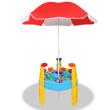 Sand & Water Play - 26 Piece Table & Umbrella Set