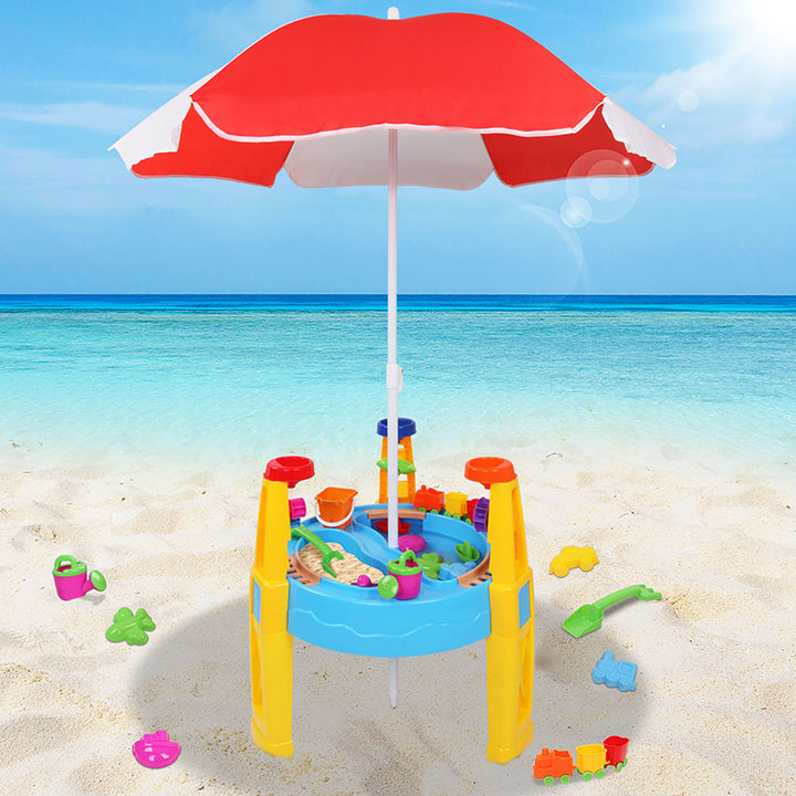 Sand and Water 26 Piece Umbrella & Table Set - The  Best Backyard