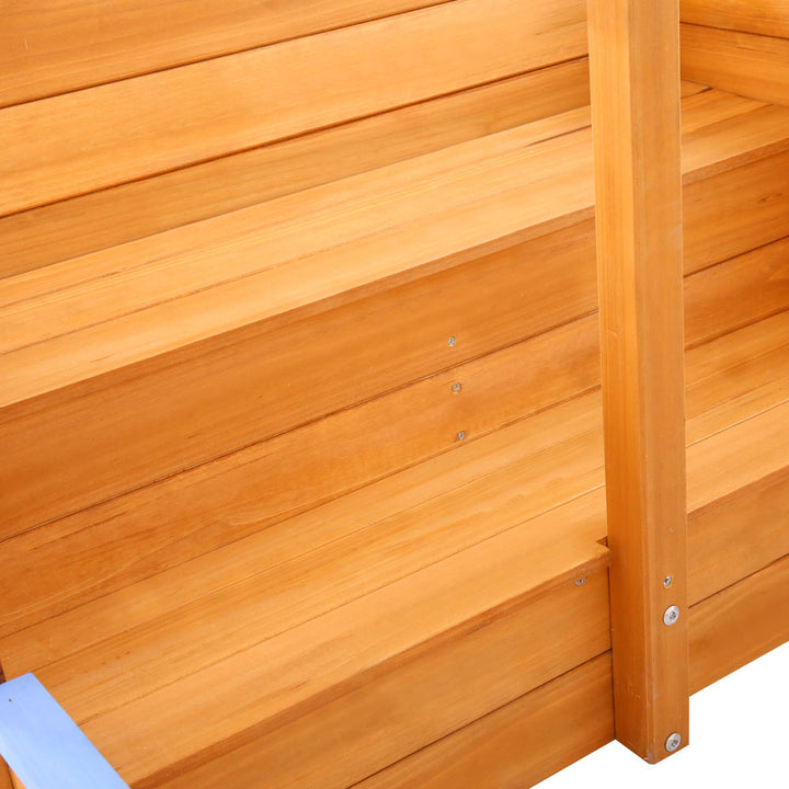 Keezi Boat Sand Pit With Canopy