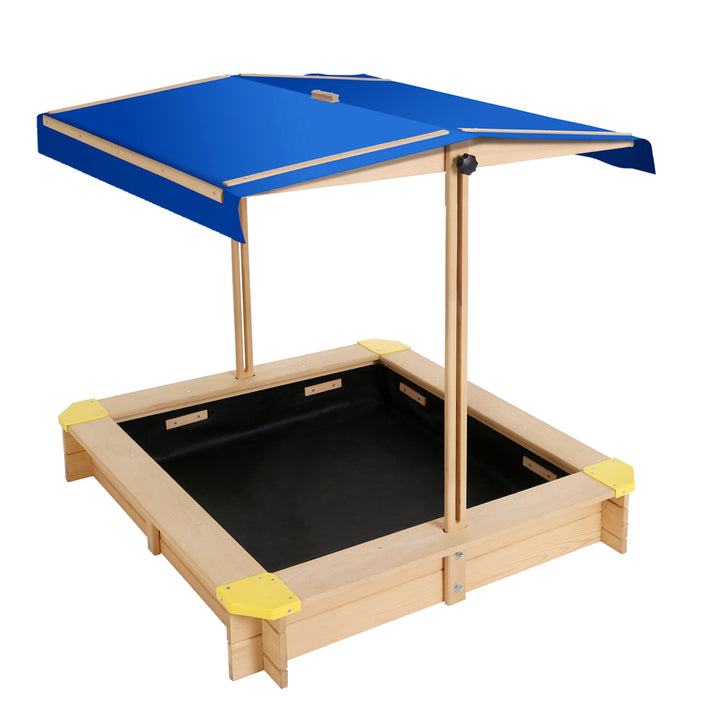 Outdoor Sand Pit- Natural Timber with Canopy