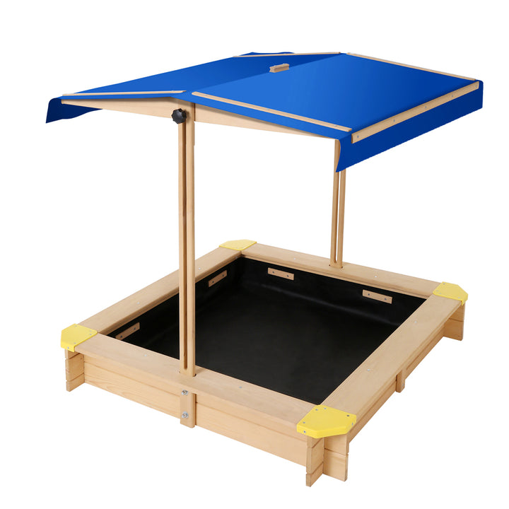 Outdoor Sand Pit- Natural Timber with Canopy