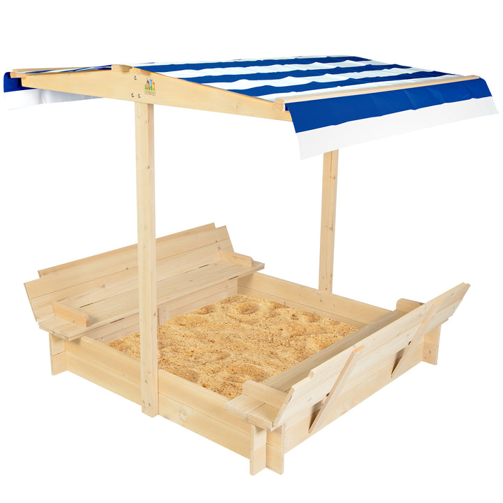 Skipper 2 Sandpit with Blue & White Canopy
