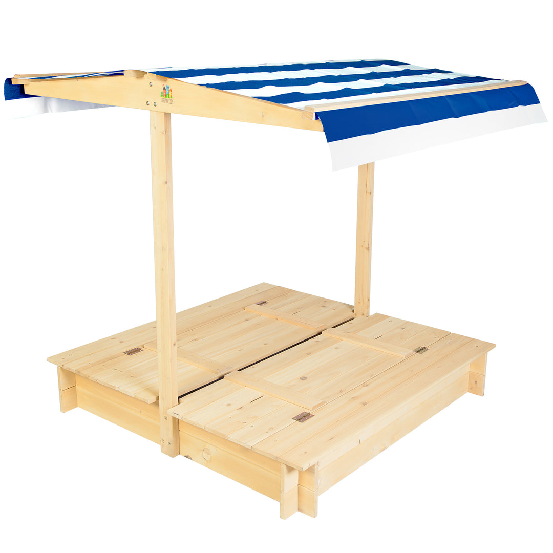 Skipper 2 Sandpit with Blue & White Canopy