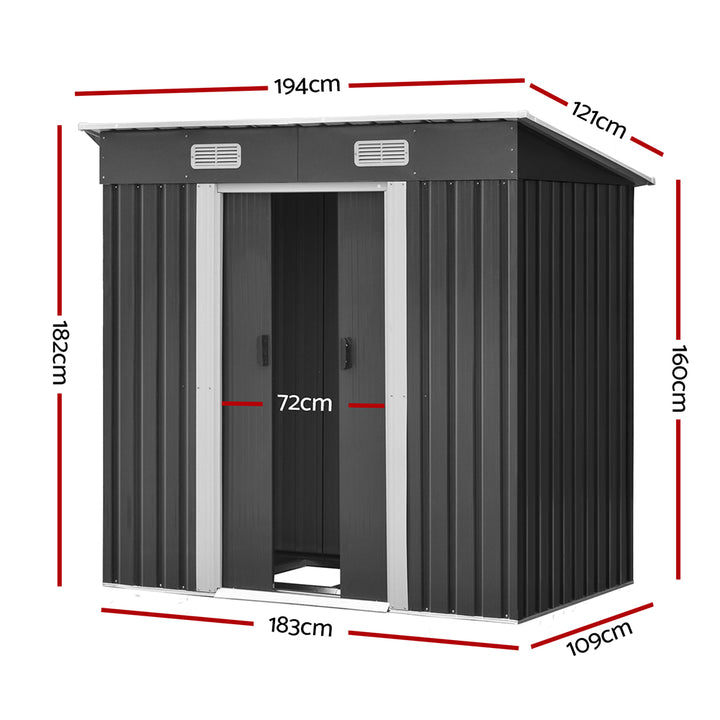 Giantz Garden Shed 1.94x 1.21M with Base