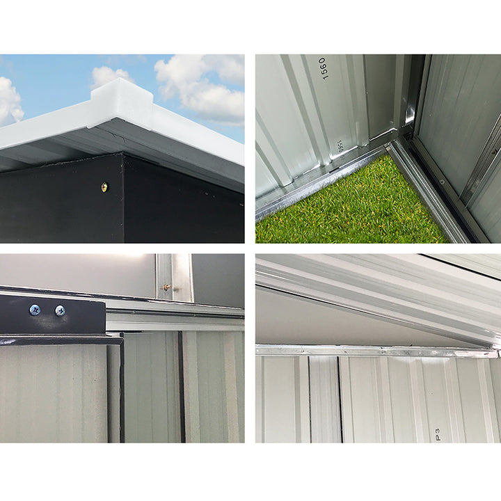 Giantz Garden / Storage Shed - 2.58 x 3.14 x 2.02M - Grey