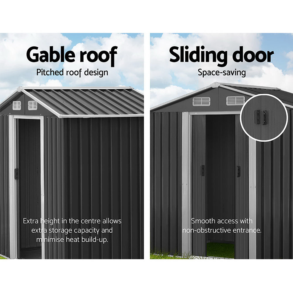 Giantz Garden Shed 1.96 x 1.32M - Grey