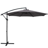 Instahut 3m Outdoor Umbrella - Cantilever - Charcoal