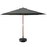 Instahut Outdoor Umbrella - 3M w/Base - Charcoal