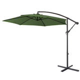 Milano 3m Outdoor Cantilever Umbrella with Protective Cover - Green