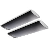 BIO Electric Outdoor Strip Heater Patio - Radiant Heat - 2 X 2000w Heaters