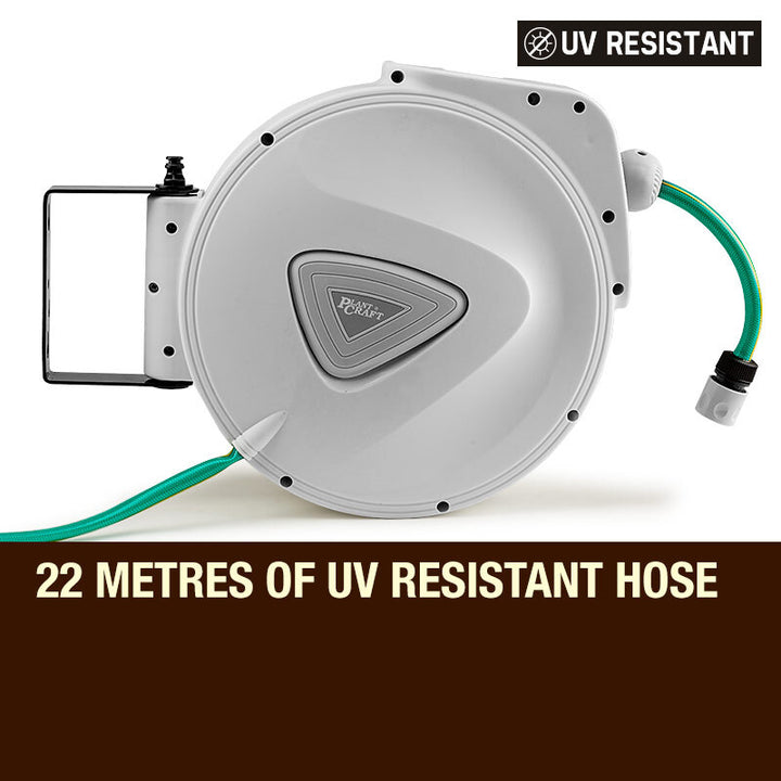 PLANTCRAFT 20M Retractable Garden Water Hose Reel