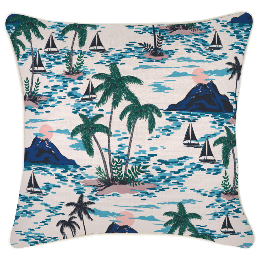 Cushion Cover-With Piping-Vacation-45cm x 45cm