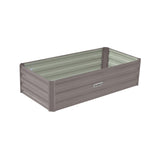 Wallaroo 120 x 60 x 30cm Garden Bed - Galvanized Steel - Grey