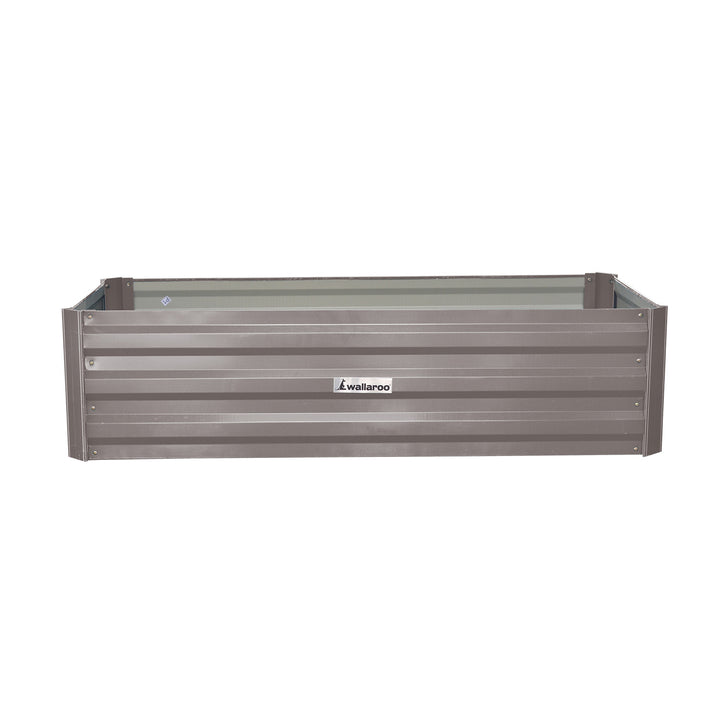 Wallaroo 120 x 60 x 30cm Garden Bed - Galvanized Steel - Grey