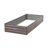 Wallaroo 210 x 90 x 30cm  Garden Bed - Galvanized Steel - Grey
