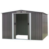 Wallaroo 8ft x 8ft Garden Shed - Spire Roof - Grey