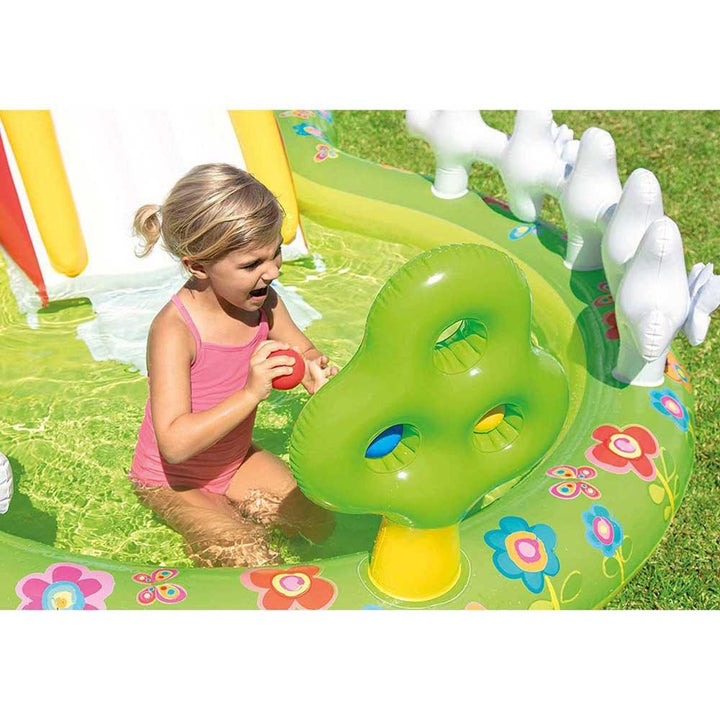 INTEX  Colorful Inflatable My Garden Water Filled Play Center with Slide