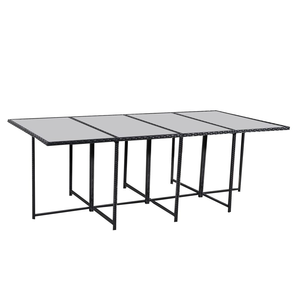 Bali 13pc Outdoor Dining Set - Black