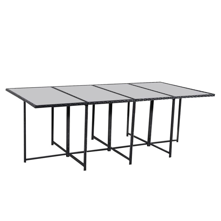 Bali 13pc Outdoor Dining Set - Black