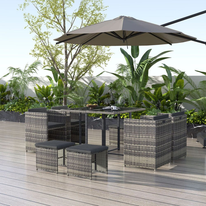 Horrocks 8 Seater Outdoor Dining Set –Grey
