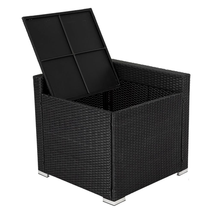Coogee 6pc Outdoor Modular Lounge Sofa - Black