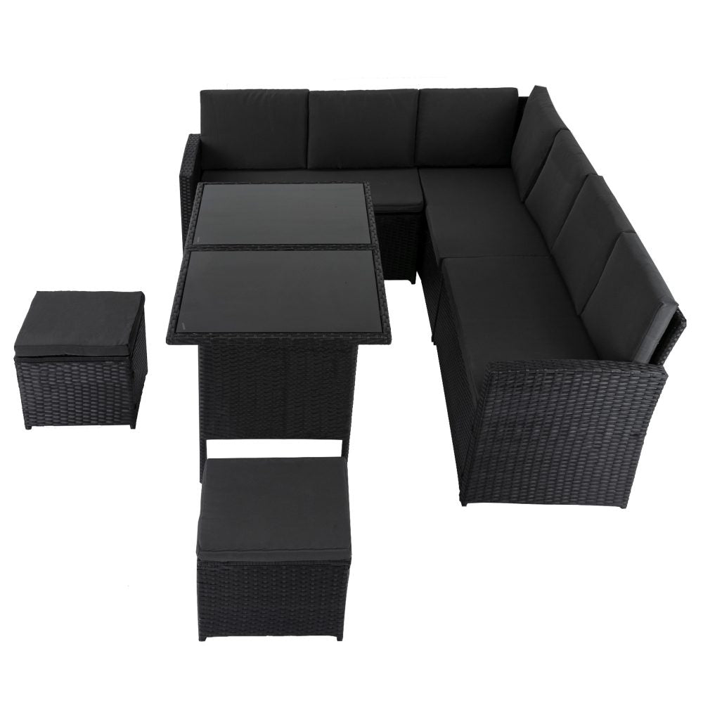 Ella 8-Seater Modular Outdoor Lounge Set with Table