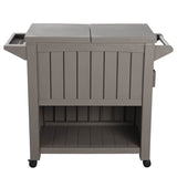 Bar Cart with Cooler (Taupe)
