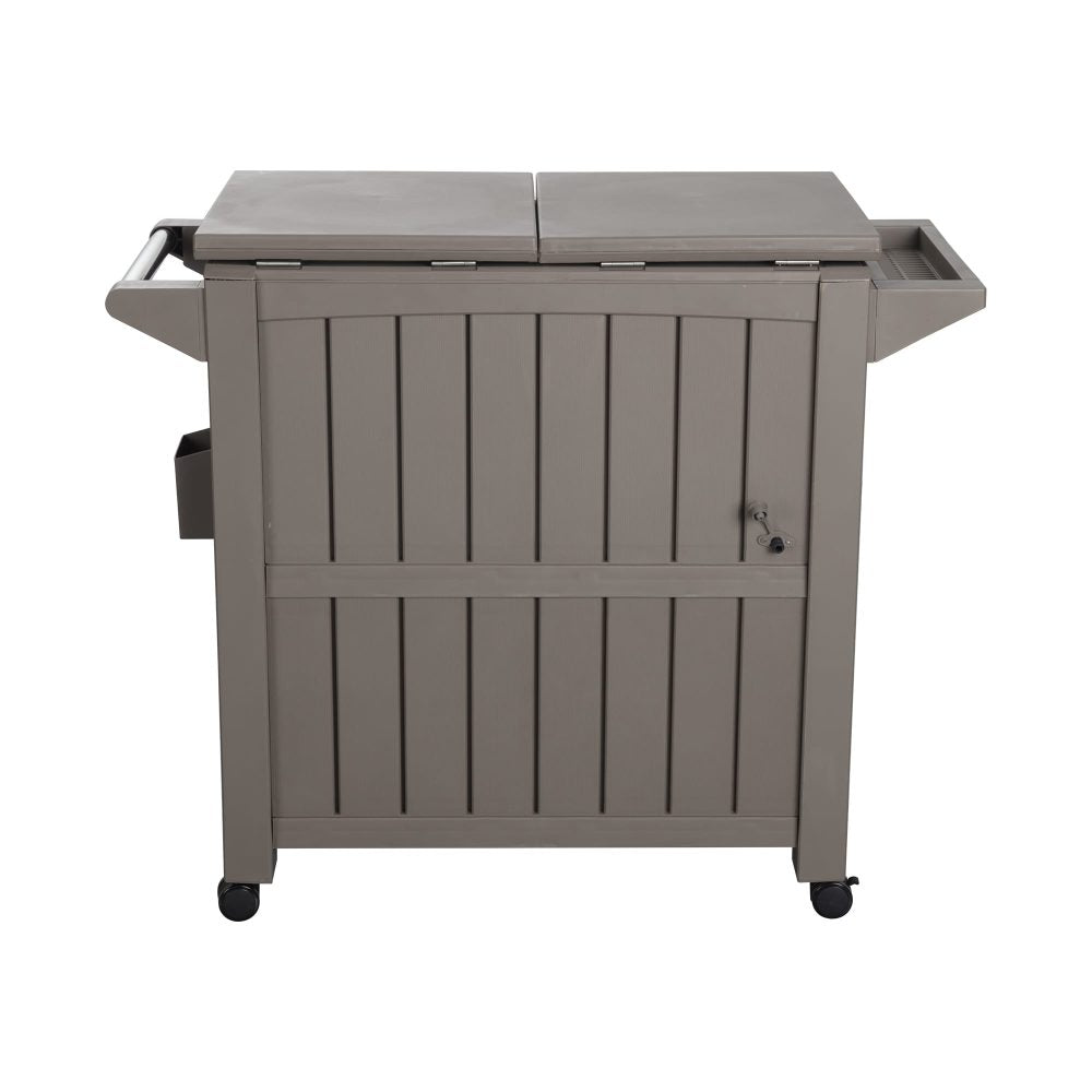 Bar Cart with Cooler (Taupe)