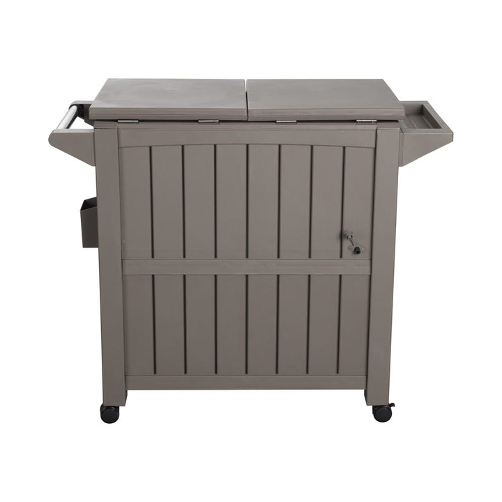 Bar Cart with Cooler (Taupe)