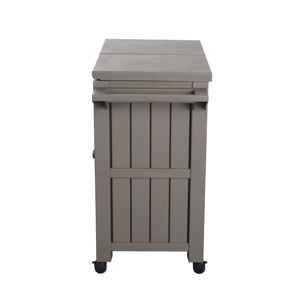 Bar Cart with Cooler (Taupe)